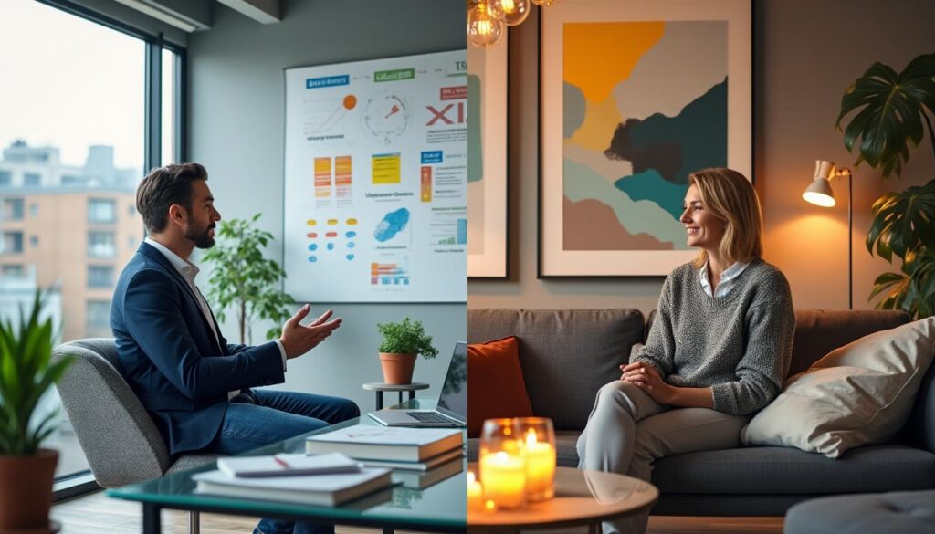 découvre les différences entre coach et thérapeute pour choisir l'approche la mieux adaptée à tes objectifs personnels et professionnels.