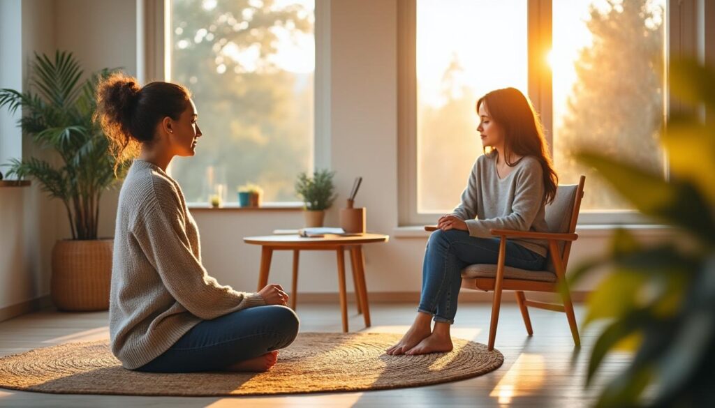 découvrez comment allier approche thérapeutique et conscience pour accompagner avec présence et bienveillance, favorisant un cheminement authentique vers le mieux-être.