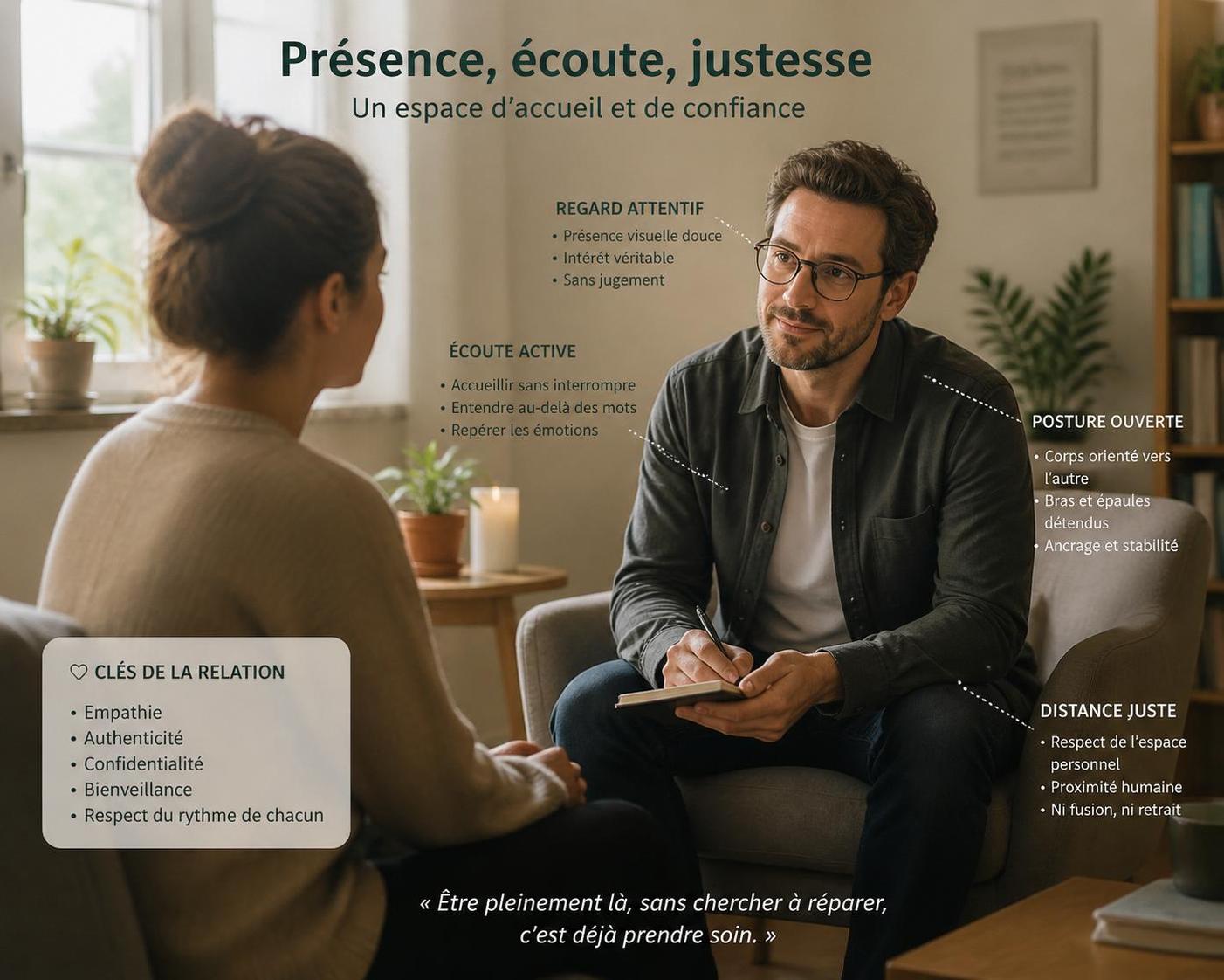 apprenez à développer votre conscience pour accompagner les autres avec empathie et justesse, en cultivant une meilleure compréhension de soi et des autres.